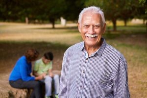 Older Man at Park with Family